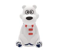 Lexibook - Veilleuse de Poche LED Ours Polaire pour chambre d'enfants, changement de couleurs, lumière douce, à piles, NLJ01PB