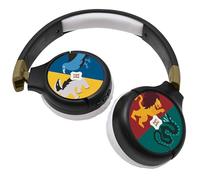 Lexibook - Warner Harry Potter - Casque Audio 2-en-1 Bluetooth et Filaire, Stéréo, sans Fil, Filaire, Son limité, Pliable, Ajustable, Batterie Rechargeable, Noir/Gris, HPBT010HPLXB