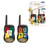 Lexibook - Warner Harry Potter Talkies-Walkies, Jeu de Communication pour Enfants, 2 canaux, Clip Ceinture, à Piles, Noir/Or, TW12HP