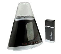lexibook Wb400 Atmosphere Station, Space Projecor With 4 Nature-Inspired Themes, Alarm With Snooze Function, 1 Outdoor Sensor (Included), Hour And Date Display, Comfort Zone Icon, Batterie, Black