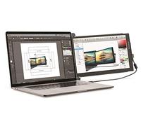 Lexibook x Mobile Pixels, Écran Trio Max 14" pour Ordinateur Portable, Full HD IPS 1080P USB A & C,Compatible PC & Mac, Double Moniteur Rotatif pour Télétravail Gaming Productivité, TRIOMAX