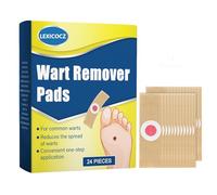 LEXICOCZ Anti Verrue Plantaire, Pansement Verrue Plantaire Pieds & Mains - 24 Pièces, Pansements pour Adultes, Enlèvement Cors & Durillons, Traitent et Soulagent la Douleur