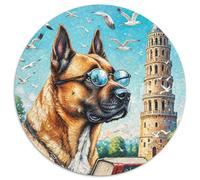 Lexicon Chien 1000 Pièces Puzzle Fantastique Magique Puzzle Rond pour Adultes Et Enfants Classiques Cadeau Qualité Supérieure 1000pcs (67.5x67.5cm)