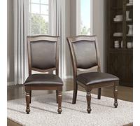 Lexicon Joella Lot de 2 chaises de salle à manger Marron cerise