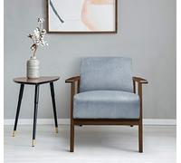Lexicon New Castle Chaise d'appoint en velours, 69,8 cm de large, bleu gris