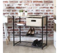 CaliCosy Etagère à Chaussures 4 Niveaux en Acier - Lexie