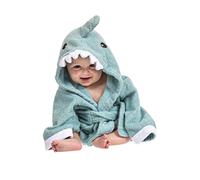 Lexikind Serviette à Capuche Bébé Peignoir De Bain En Tissu Éponge Pour Garçon Et Fille (Requin Bleu)