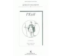 L'Exil - Alain Niderst - Klincksieck - broché - Essai