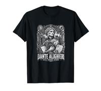 L'exil de Dante Alighieri dans Inferno Divina Commedia T-Shirt Graphique avec Valeur
