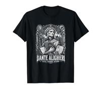 L'exil de Dante Alighieri dans Inferno Legacy T-Shirt Graphique avec Valeur, Homme, Noir, M