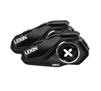 LEXIN 2X G2P Intercom Moto Duo pour 2 Casques avec 4 Coques Remplaçable, Communication Système, Réduction de Bruit, Kit Main Libre Moto, Interphone Casque pour Motocyclette/ATV/Vélo