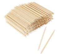 LEXININ Lot de 1000 repousse-cuticules en bois - Bâtons orange pour cirer, ongles