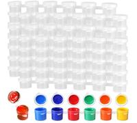 LEXININ Lot de 120 bandes de pots de peinture de 3 ml, 720 petits pots de peinture avec couvercles, mini gobelets vides pour peinture, art, loisirs créatifs, 2306106
