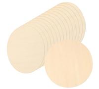LEXININ Lot de 15 cercles en bois de tilleul de 20 cm, cercles en contreplaqué brut de 2 mm, planches rondes en bois pour loisirs créatifs, peinture