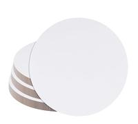 LEXININ Lot de 30 planches à gâteau rondes blanches de 25 cm, pour fête et mariage, épaisseur 2 mm