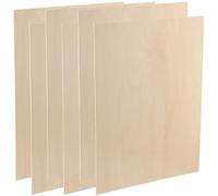 LEXININ Lot de 6 feuilles de tilleul de 2 mm, 30 x 40 cm, feuilles de contreplaqué brut A3 pour loisirs créatifs, gravure sur bois
