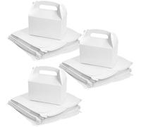 LEXININ Lot de 72 petites boîtes à dragées blanches pour mariage, anniversaire, 16 x 9,5 x 9,5 cm