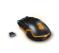 Lexip - Ar18 - Souris Gaming sans-Fil & Filaire, capteur Optique jusqu'à 4800 DPI, Souris de Jeu avec 4 Patins en céramique pour améliorer la précision et la Vitesse - Noir JVAPCM00538