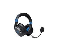 Lexip Casque Gaming Sans Fil/Filaire Circum-Aural, Micro Omnidirectionnel Détachable, 20-20000Hz, 3.5mm/RF 2.4GHz, Autonomie 32h, USB-C, Noir/Bleu