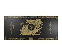 Lexip X TSUME - Tapis de souris - surface micro-texturée douce et flexible - taille XXL - Lannister Game of Thrones - noir, jaune