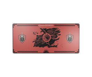 Lexip HBO Game of Thrones Tapis de souris de jeu Noir, Rouge