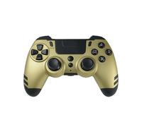 Lexip Manette de jeu vidéo sans fil Metaltech pour PC et PS4 - Or