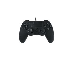Lexip Manette Filaire Metaltech JVAMUL00152 PC/PS4, USB, Touchpad, Boutons Programmables, Rétroéclairage LED Multicolore, Câble 3m, 325x210x192mm, 275g