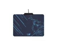 Lexip Tapis de Souris Gaming LED Multicolore 250x350x4mm - Design Kakashi (Naruto Shippuden), Surface Micro-Texturée, Base Antidérapante, Câble 1.6m