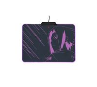 Lexip Tapis de Souris Gaming TSXLXMP0001 - 250x350x4mm, Surface micro-texturée, Rétroéclairage LED Multicolore, Base Antidérapante, Câble 1.6m