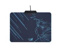 Lexip x Tsume - Tapis de Souris Naruto Shippuden - Rétroéclairage LED - Rigide avec Une Armature en métal - Surface Micro texturée à Faible frottement - Base antidérapante (Kakashi)