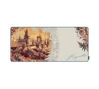 Lexip Tapis de Souris XXL Harry Potter Édition Florale, Néoprène, 90x40 cm, Surface Micro-Texturée, Hogwarts