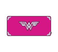 Lexip Tapis de Souris XXL Wonder Woman Édition Rose, Néoprène, 90x40 cm, Surface Micro-Texturée