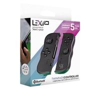 Lexip - Twin Pads Sans-Fil, Manettes de Jeu Nintendo Switch, Design Black, Détection de mouvement, Vibration 256 bits, Gyroscope, Batterie 300mAh