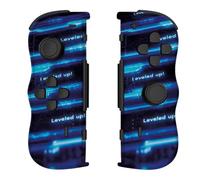 Lexip - Twin Pads Sans-Fil Solo Leveling, Manettes de Jeu Nintendo Switch, Design Bleu Exclusif Leveled Up, Détection de mouvement, Vibration 256 bits, Gyroscope, Batterie 300mAh