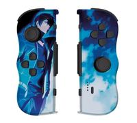 Lexip - Twin Pads Sans-Fil Solo Leveling, Manettes de Jeu Nintendo Switch, Design Bleu Exclusif Sung Jin-woo, Détection de mouvement, Vibration 256 bits, Gyroscope, Batterie 300mAh