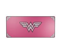 Lexip Warner Bros. - Tapis de souris - surface micro-texturée douce et flexible - taille XXL - Wonder Woman - édition rose