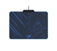 Tapis de souris de gaming Lexip Naruto Shippuden Madara Destruction éclairé noir, bleu