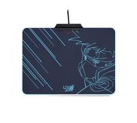 Lexip x Tsume - Tapis de Souris Naruto Shippuden - Rétroéclairage LED - Rigide avec Une Armature en métal - Surface Micro texturée à Faible frottement - Base antidérapante (Kakashi)