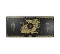 Lexip X TSUME - Tapis de souris - surface micro-texturée douce et flexible - taille XXL - Lannister Game of Thrones - noir, jaune