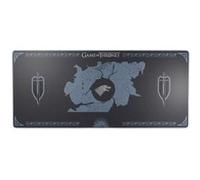 Lexip X TSUME - Tapis de souris - surface micro-texturée douce et flexible - taille XXL - Stark Game of Thrones - blanc, bleu, noir Noir, Blanc, Bleu G