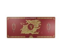 Lexip x Warner Game of Thrones - Tapis de Souris Flexible XXL, Édition Lannister, Rouge (90x40cm)