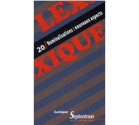 Lexique 20 / Nominalisations : nouveaux aspects