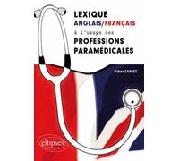 Lexique anglais/français à l'usage des professions paramédicales - Didier Carnet - Ellipses - broché - Méthode de langue