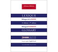 Lexique bilingue de la mode - Vincent Beckerig - Falbalas Eds - broché - Livre