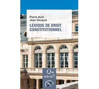 Lexique de droit constitutionnel