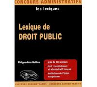 Lexique De Droit Public