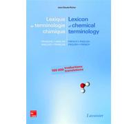 Lexique de terminologie chimique français-anglais/anglais-français / Lexicon of chemical terminology French-English/English-French - Guillaume RICHER - Technique Et Documentation - broché - Livre