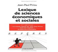 Lexique des sciences économiques et sociales