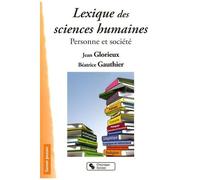 Lexique Des Sciences Humaines - Personne Et Société