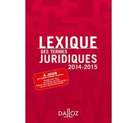 Lexique des termes juridiques